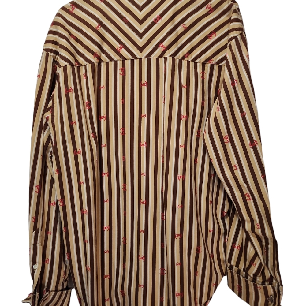 Phat farm vintage men stripe shirt long sleeve XL - Picture 10 of 10